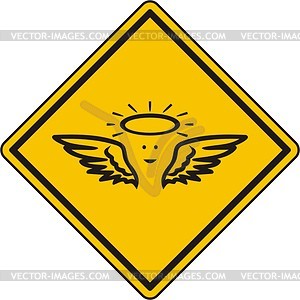 Angel sign - vector clipart