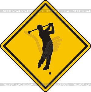 Golf sign - vector clipart