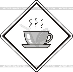 Знак кафе - векторный клипарт