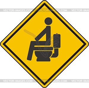 WC sign - vector image