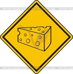 Cheese sign - vector clipart