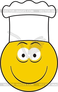 Cook smiley - vector clipart