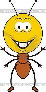 Ant smiley - vector clipart