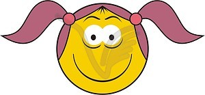 Smiley - color vector clipart