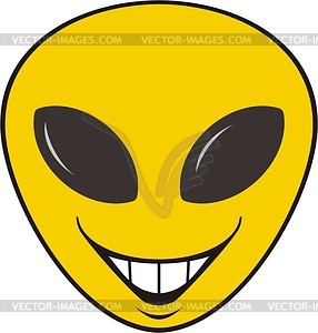 Smiley extraterrestrial - vector clipart