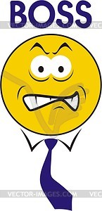 Smiley boss - vector clipart