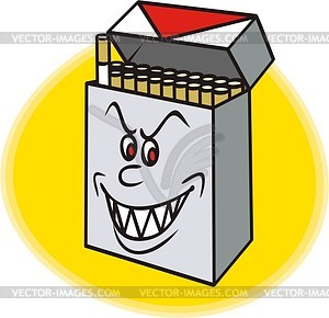 Cigarette block - vector clipart