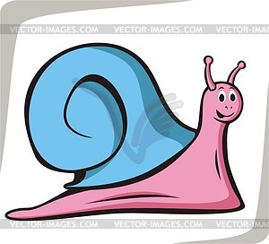 Snail cartoon - vector clipart