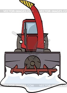 Snow-plough - vector clipart