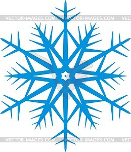 Снежинка - векторный клипарт Royalty-Free