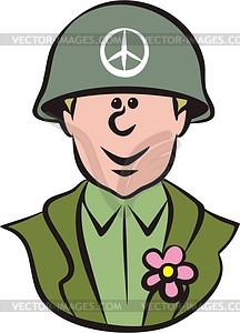 Soldier - vector clip art