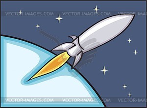 Space rocket - vector clipart