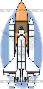 Space shuttle - vector image