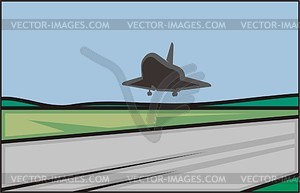 Space shuttle - vector clipart