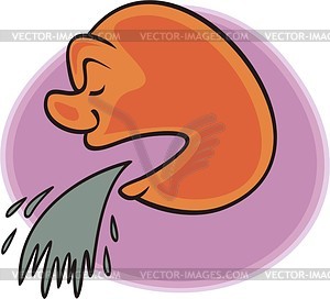 Spew - vector clipart