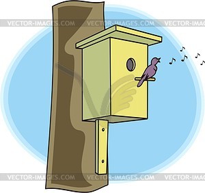 Starling-house - vector clipart