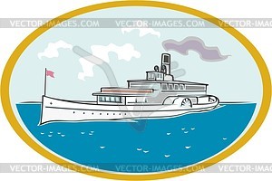 Steamboat - vector clipart