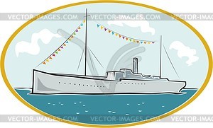 Steamboat - vector clipart / vector image