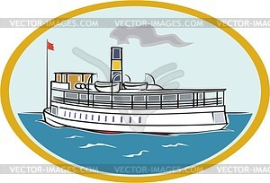 Steamboat - vector clipart