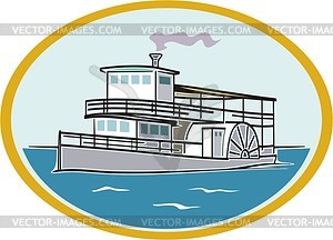 Steamboat - vector clipart