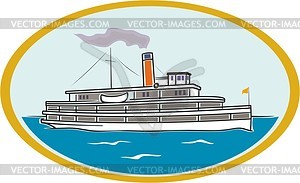 Steamboat - vector clip art