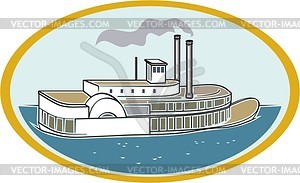 Steamboat - vector clipart