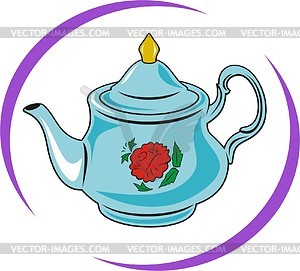Teapot - vector image