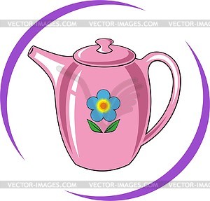 Teapot - vector image