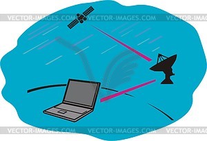 Telecommunications - vinyl EPS vector clipart