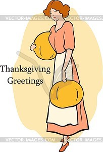 День благодарения - векторное изображение