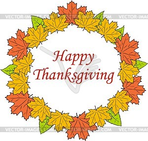 Thanksgiving Day - color vector clipart