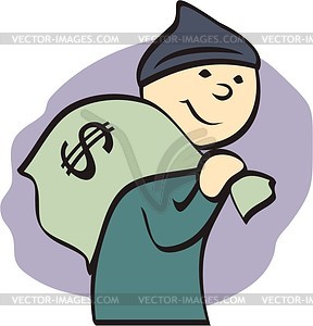 Thief - vector clipart