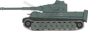 Tank Tiger - vector clipart