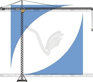 Tower crane - vector clipart