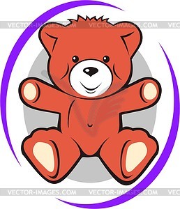 Soft toy for kids - vector clipart