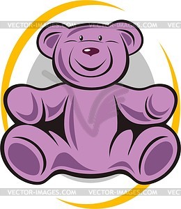 Toy Teddy bear - royalty-free vector image