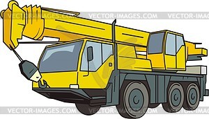 Truck crane - vector clip art