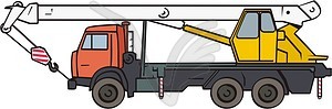 Truck crane - vector EPS clipart