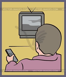 Телевизор - векторный дизайн