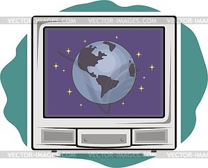 TV set - vector clipart