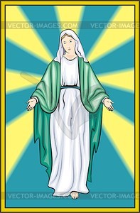 Virgin Mary - vector image