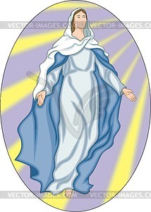 Virgin Mary - vector clip art