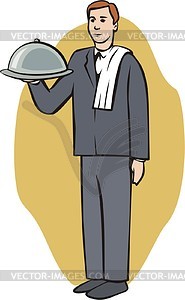 Waiter - vector clipart