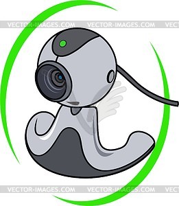 Web camera - royalty-free vector clipart