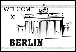 Welcome to Berlin - vector clipart