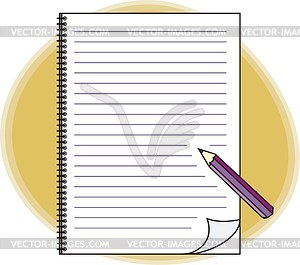 Writing-book - vector image