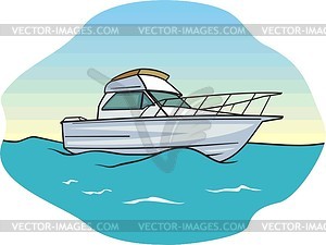 Yacht - vector image