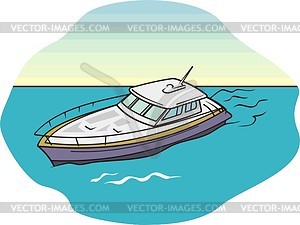 Yacht - vector clip art