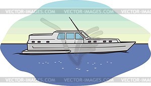 Yacht - vector clipart