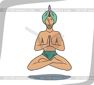 Yogi - vector clipart